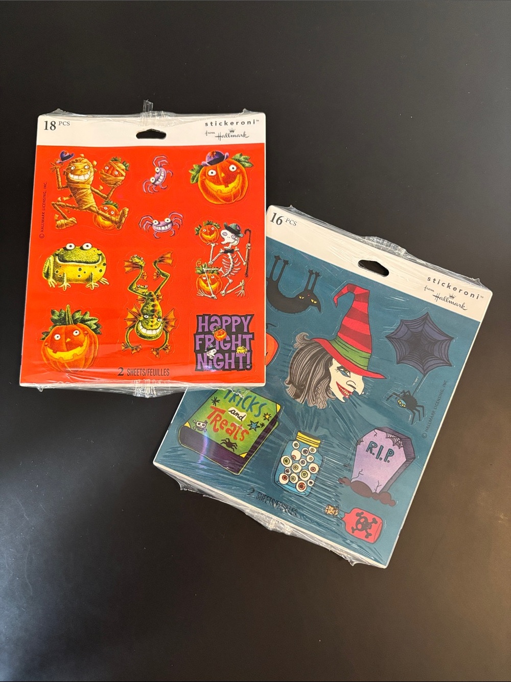 Vintage Hallmark Stickeroni Halloween Stickers - New Old Stock (NOS)